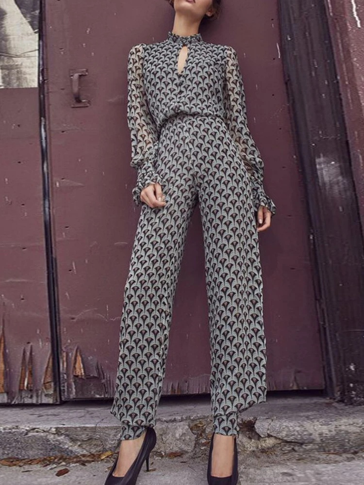 New Women's Casual Pants Round Neck Long Sleeve Jumpsuit Slim Pants Jumpsuit Women Elegance Sexy Clothes Women Summer
New Women's Casual Pants Round Neck Long Sleeve Jumpsuit Slim Pants Jumpsuit Women Elegance Sexy Clothes Women Summer