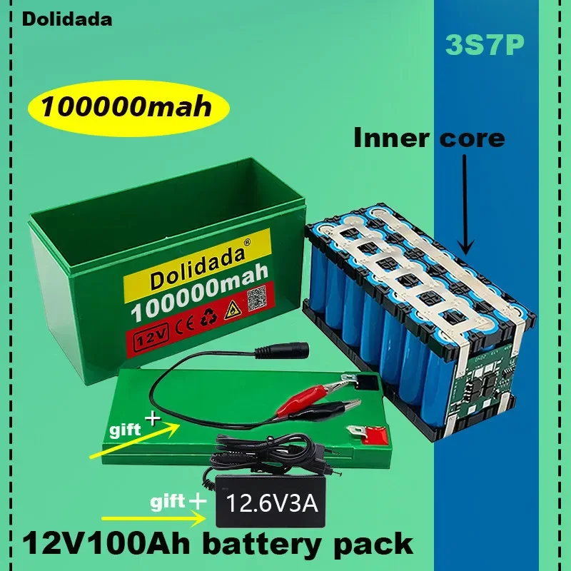 2024New 12V 3S7P Lithium Ion Battery100Ah Is Suitable For Outdoor Lighting of Agricultural Sprayer Sound Reserve Battery+Charger
2024New 12V 3S7P Lithium Ion Battery100Ah Is Suitable For Outdoor Lighting of Agricultural Sprayer Sound Reserve Battery+Charger