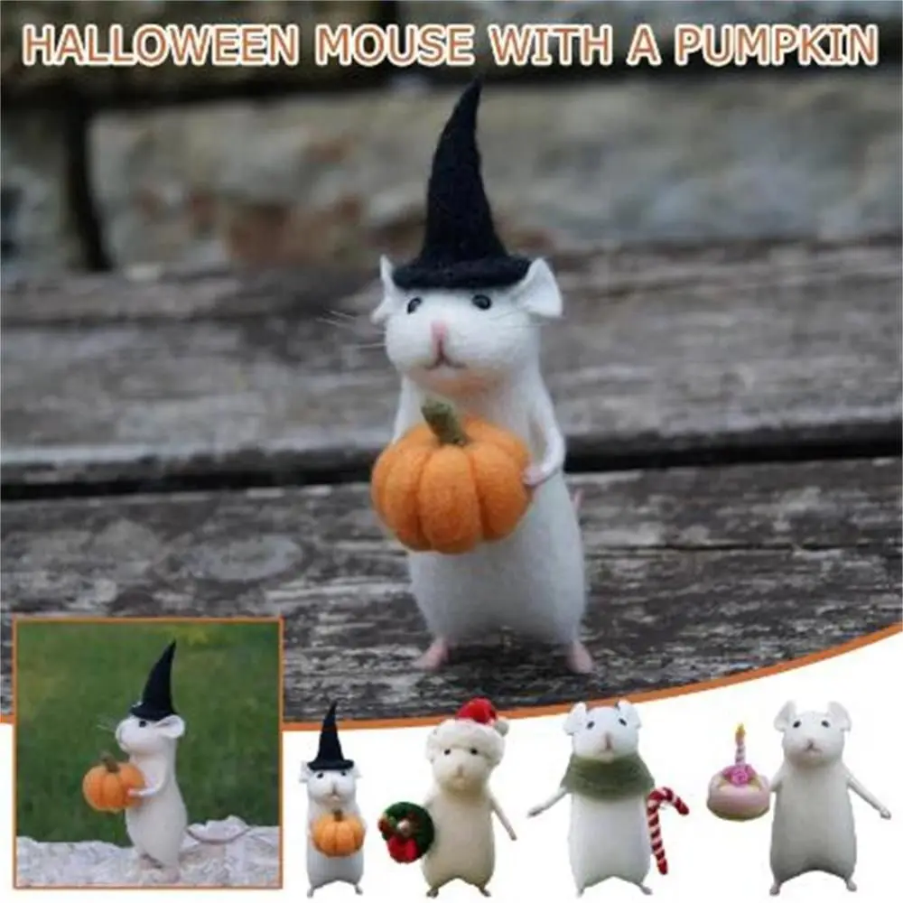 Halloween Mouse with A Pumpkin Cute Mouse Mouse with Xmas Hat Christmas Mouse Ornament Figurine Gifts Home Decor
Halloween Mouse with A Pumpkin Cute Mouse Mouse with Xmas Hat Christmas Mouse Ornament Figurine Gifts Home Decor