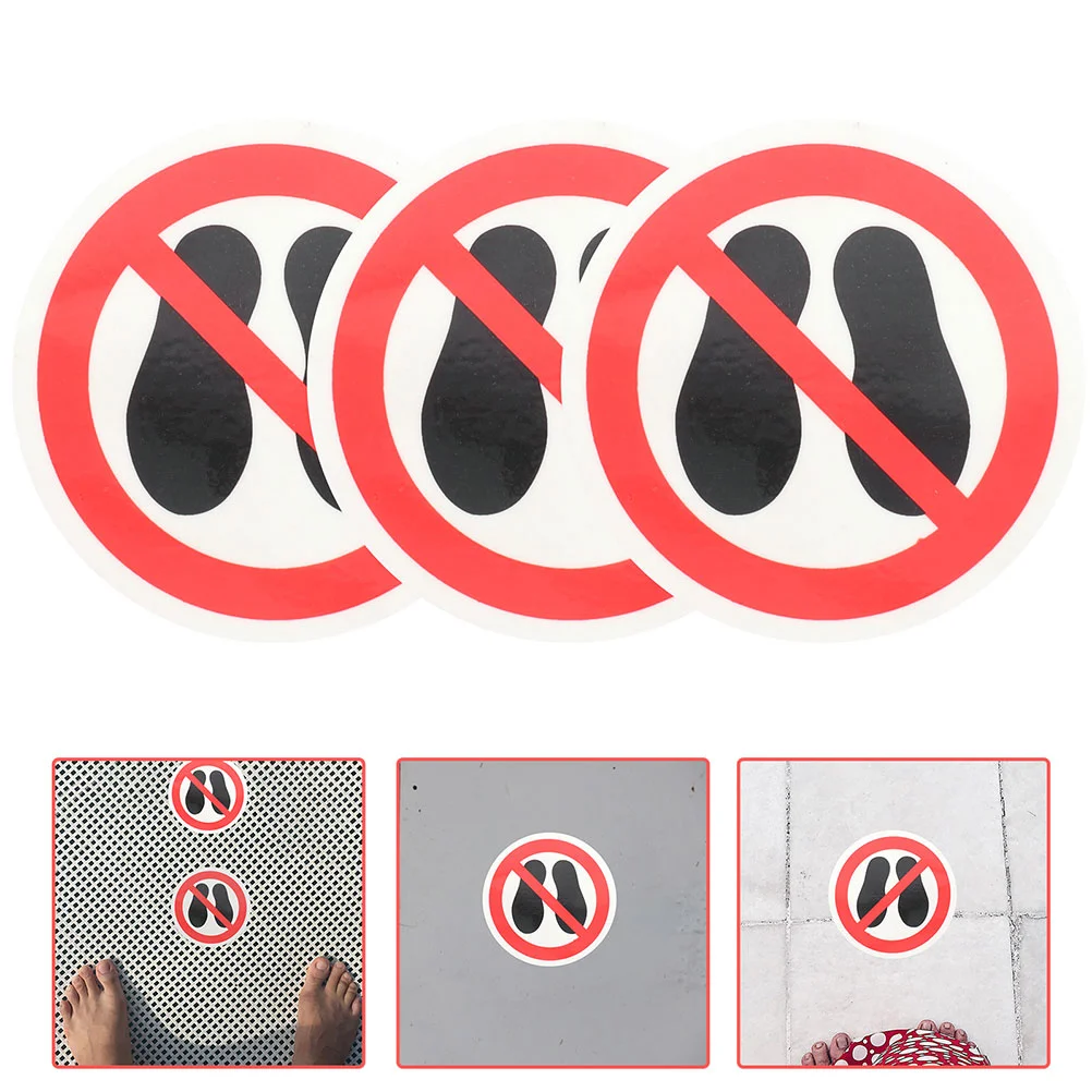 

Label Label Stickers Step Sticker Warning Floor No Decals Round Not It Do Adhesive Stepping Circle Dont Caution Sign Labels De