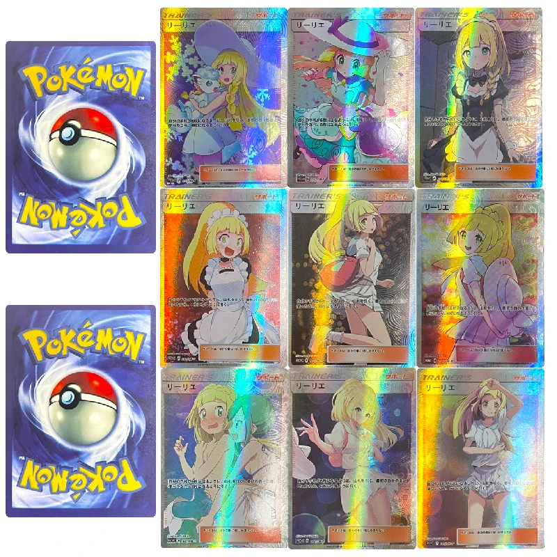 Diy Homemade Card Bronzing Color Flash 9 Anime Characters Lillie Board Game Collection Card Cartoon Toys Christmas Birthday Gift
Diy Homemade Card Bronzing Color Flash 9 Anime Characters Lillie Board Game Collection Card Cartoon Toys Christmas Birthday Gift