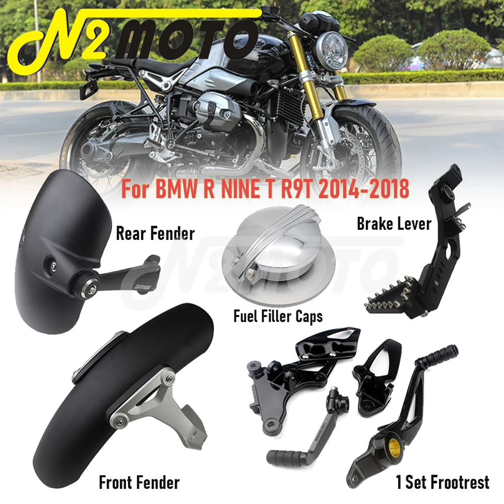Motorcycle Front Fender W/ Bracket Rear Mudguard & Fuel Tank Caps For BMW R NINE T R9T 2014-2018 Gear Shift Brake Lever Footpegs
Motorcycle Front Fender W/ Bracket Rear Mudguard & Fuel Tank Caps For BMW R NINE T R9T 2014-2018 Gear Shift Brake Lever Footpegs