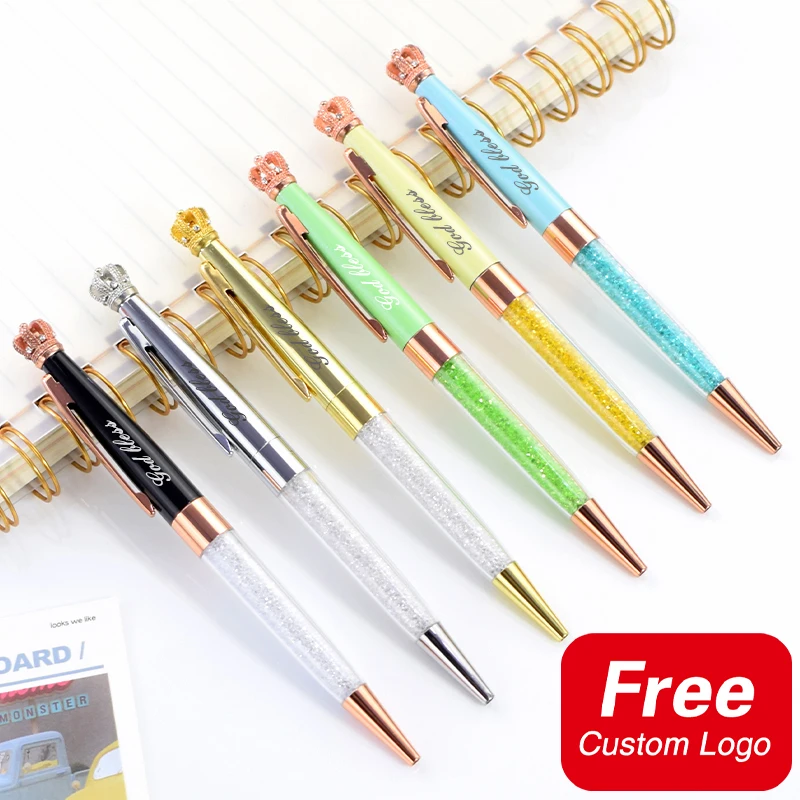 2Pcs Custom Logo Pen Multi-color Crown Metal Ballpoint Pens Personalized Wedding Gift Cute Stationery Offce Accessories Supplies
2Pcs Custom Logo Pen Multi-color Crown Metal Ballpoint Pens Personalized Wedding Gift Cute Stationery Offce Accessories Supplies