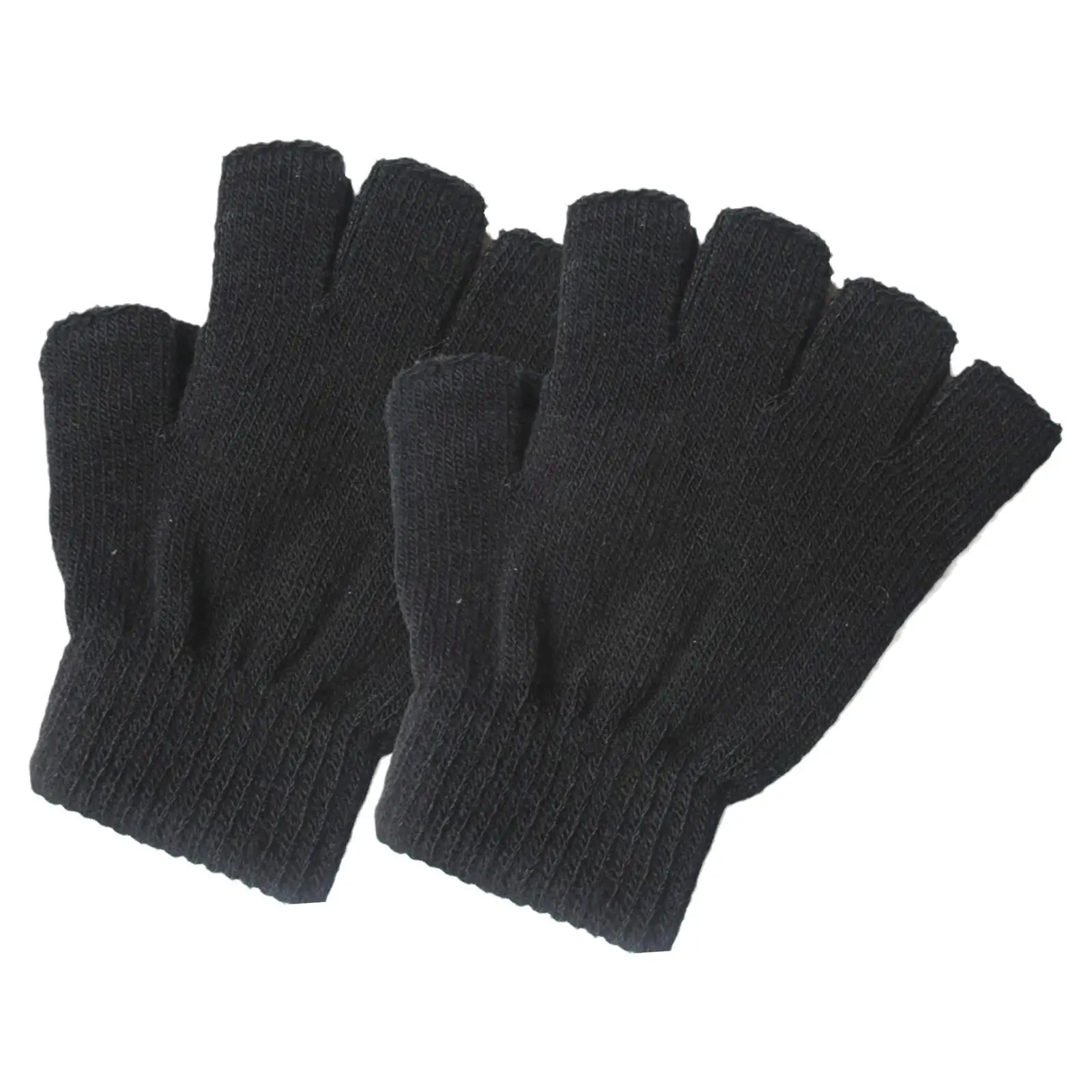 Winter Warm Gloves Black Fashion Knitting Mens Womens Thermal Cotton Half Finger Gloves For Workout Study 6.3 Inch D4G3
Winter Warm Gloves Black Fashion Knitting Mens Womens Thermal Cotton Half Finger Gloves For Workout Study 6.3 Inch D4G3