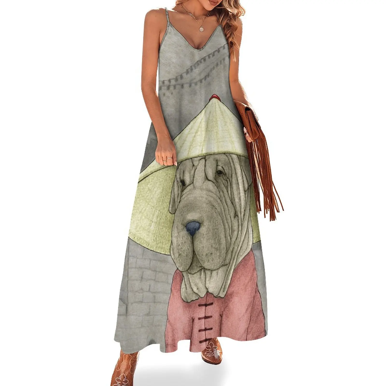 Shar Pei on The Great Wall Sleeveless Dress dress summer 2024 women luxury dress Women long elegant women's dresses sale
Shar Pei on The Great Wall Sleeveless Dress dress summer 2024 women luxury dress Women long elegant women's dresses sale