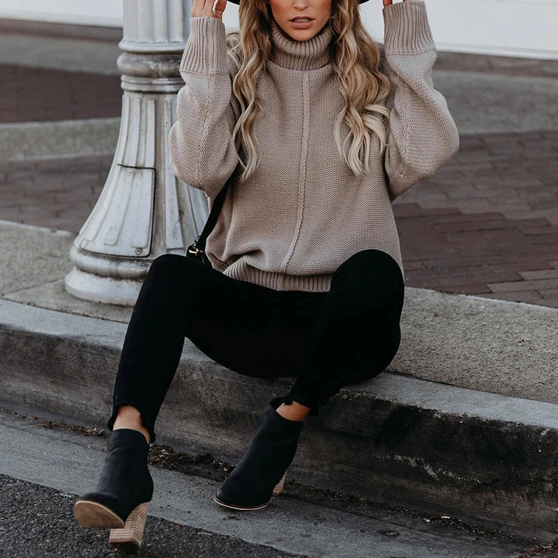 Women's Patchwork Reverse Line Jumper Pullover 2021 Bohemian Turtleneck Sweater Knitwear Winter Tops Female Holiday Sweaters New
Women's Patchwork Reverse Line Jumper Pullover 2021 Bohemian Turtleneck Sweater Knitwear Winter Tops Female Holiday Sweaters New