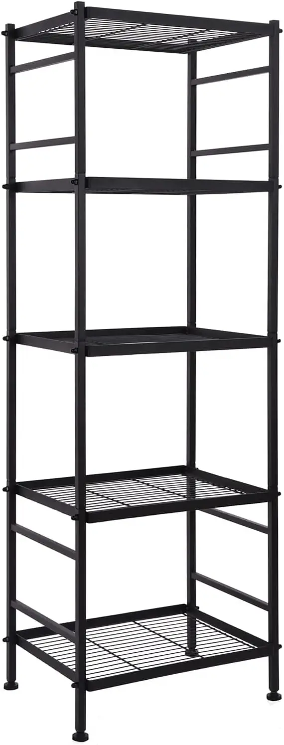 5-Wire Shelving Metal Storage Rack Shelves, Standing Storage Shelf Units for Laundry Bathroom Kitchen Pantry Closet(Black)
5-Wire Shelving Metal Storage Rack Shelves, Standing Storage Shelf Units for Laundry Bathroom Kitchen Pantry Closet(Black)
