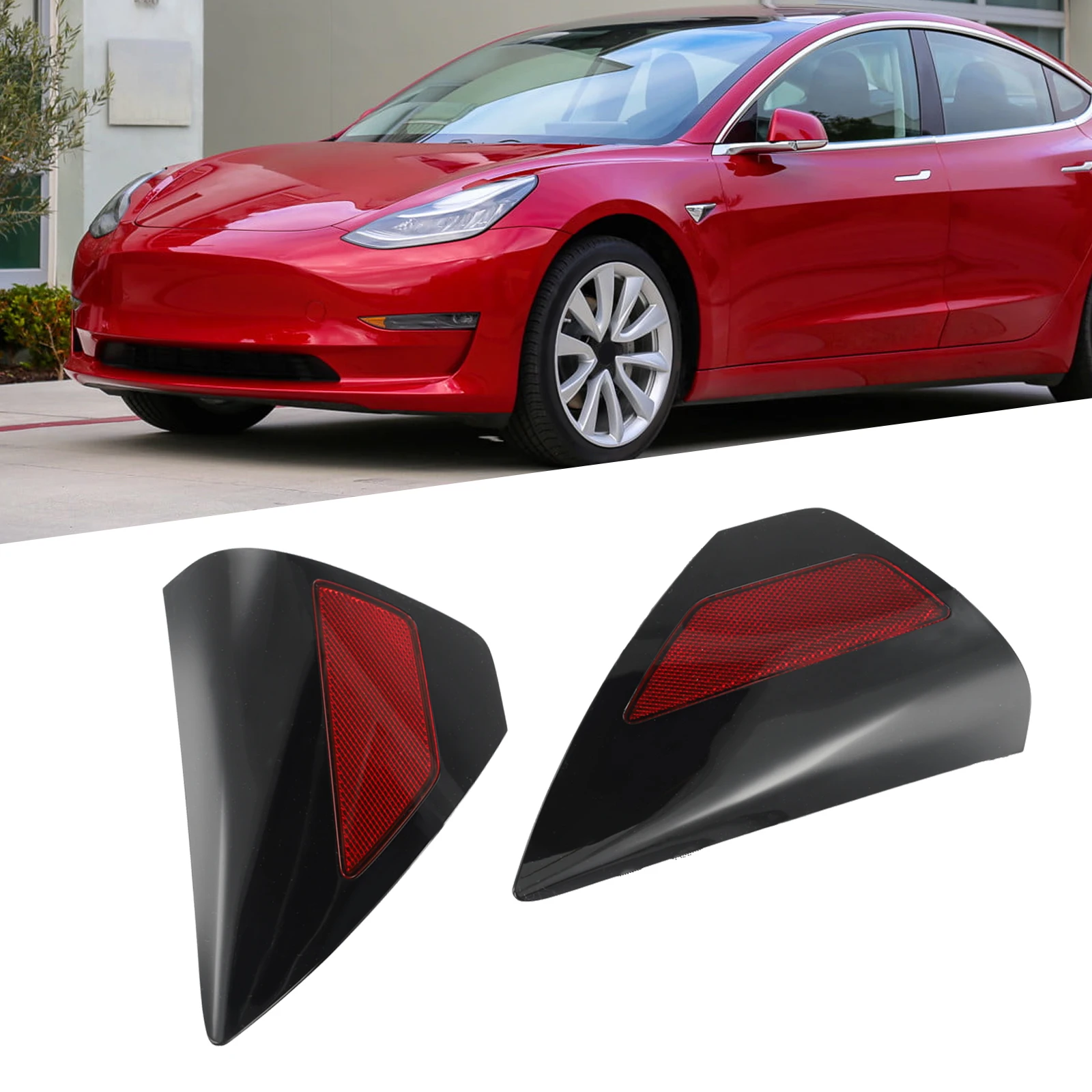 2PCS Vehicle Rear LH & Rh Quarter Panel Reflector ABS Lights For Tesla Model 3 2017-2023/Model Y 2020-2023 1518783-00-A#
2PCS Vehicle Rear LH & Rh Quarter Panel Reflector ABS Lights For Tesla Model 3 2017-2023/Model Y 2020-2023 1518783-00-A#