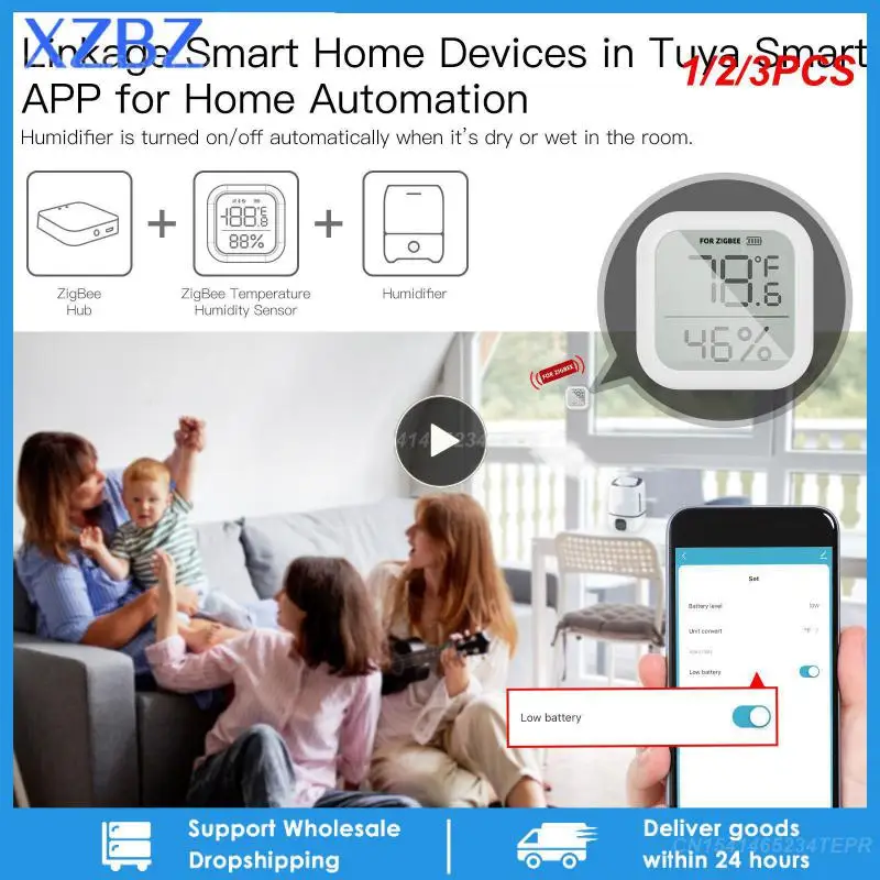 1/2/3PCS Tuya Smart Temperature and Humidity Sensor Indoor Hygrometer With Digital LCD Display Smart Life APP Remote
1/2/3PCS Tuya Smart Temperature and Humidity Sensor Indoor Hygrometer With Digital LCD Display Smart Life APP Remote