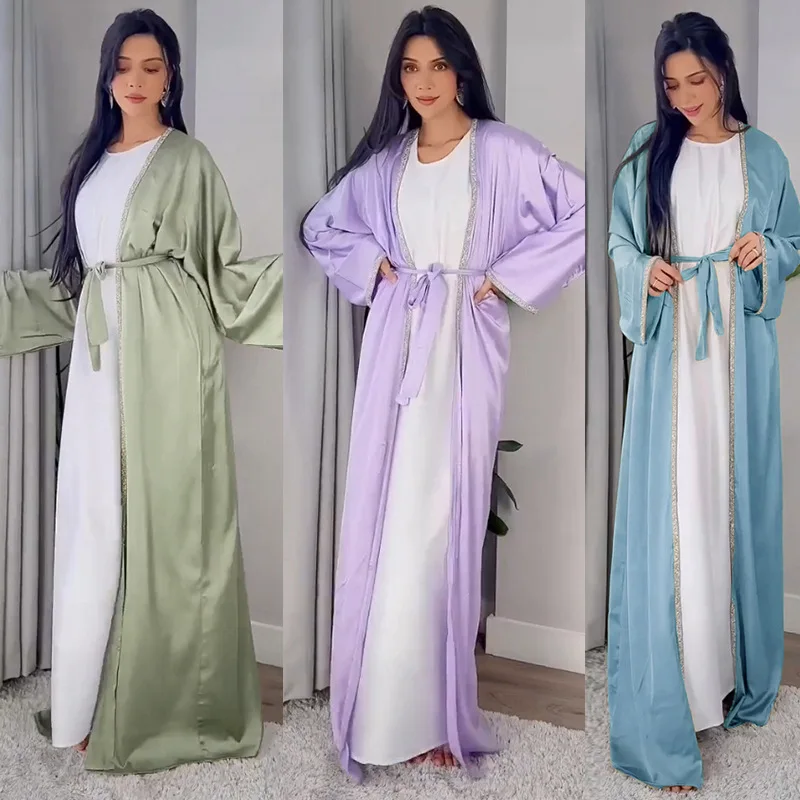 Casual Kimono Abaya Turkey Plain Crepe Open Abayas for Women Dubai Islamic Clothing Muslim Hijab Dress Ramadan Eid Kaftan Robe
Casual Kimono Abaya Turkey Plain Crepe Open Abayas for Women Dubai Islamic Clothing Muslim Hijab Dress Ramadan Eid Kaftan Robe