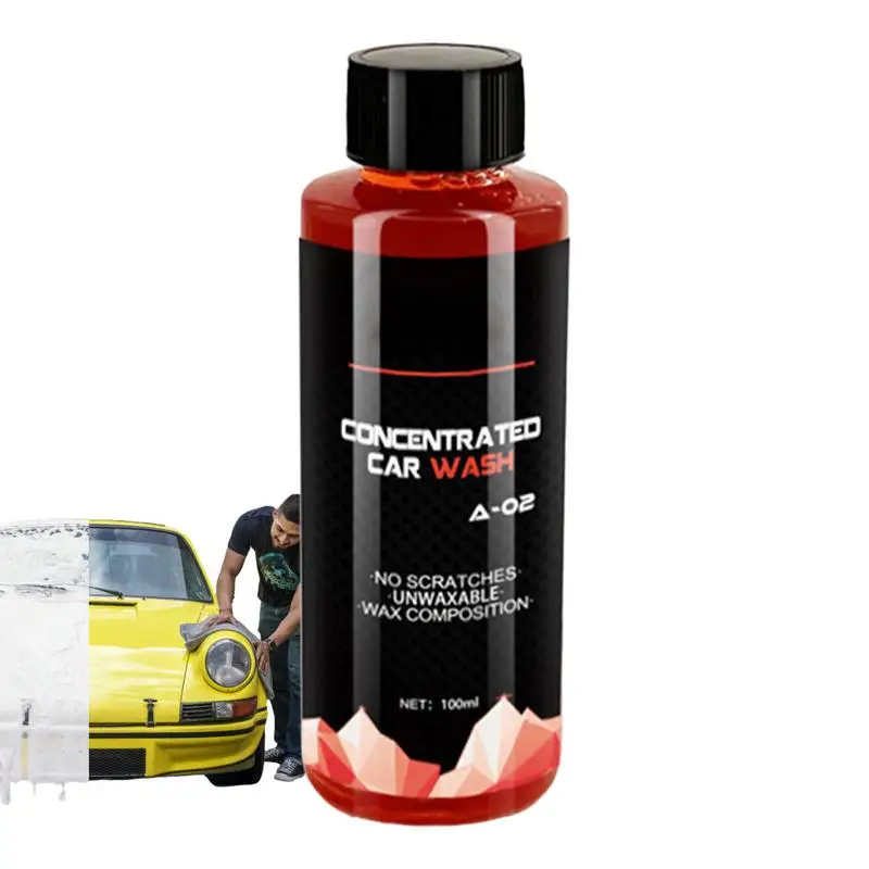 

Car Wash Liquid Manual Washing Shampoo 5.3oz High Foam Highly Concentrated Deep Clean & Restores Multifunctional Car Cleaning
