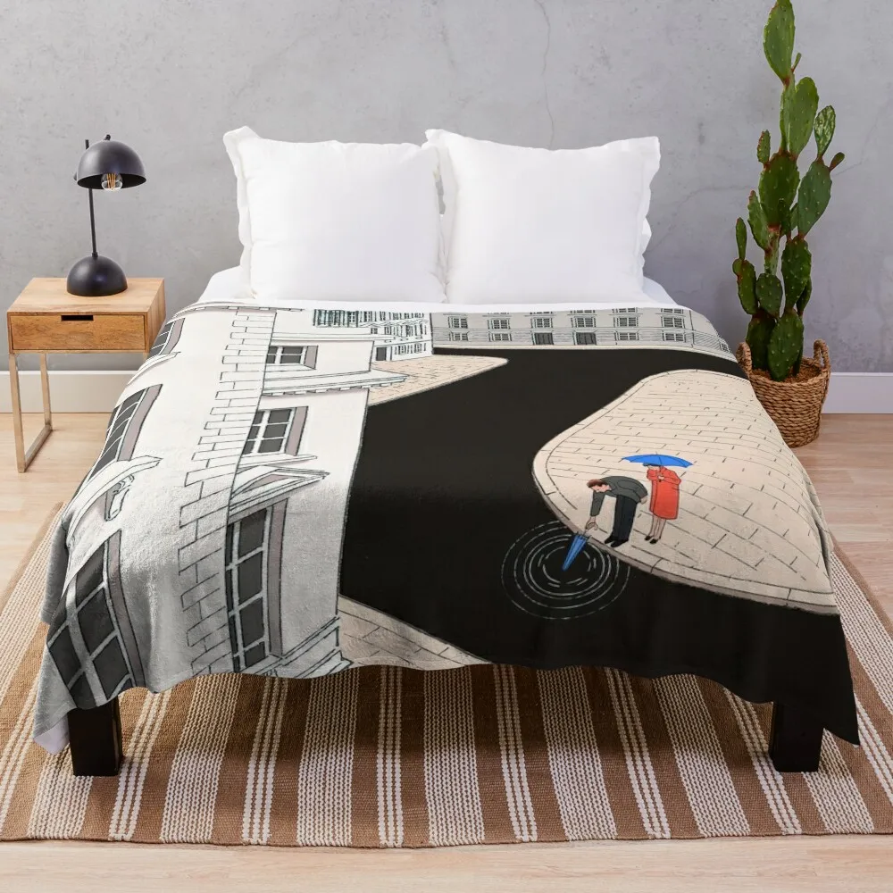 

guy billout Throw Blanket Decorative Bed Blankets Furry Blankets