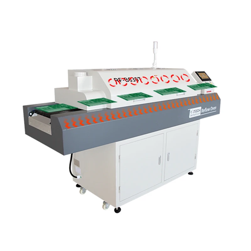 

ITECH High Performance Hot Wind Reflow Soldering Machine 9KW Desktop Reflow Oven 6 Zone Heating For Pcb Production Line