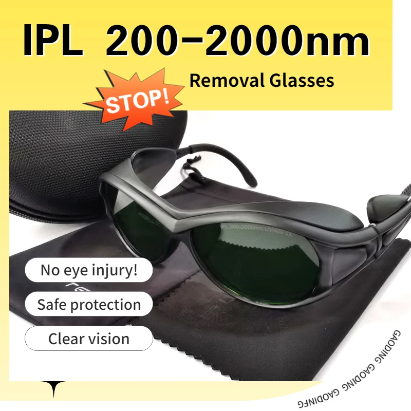 IPL Safety Eye Glasses 200-2000nm Laser Protection Glasses Hair Removal Protective Eyeglass
IPL Safety Eye Glasses 200-2000nm Laser Protection Glasses Hair Removal Protective Eyeglass