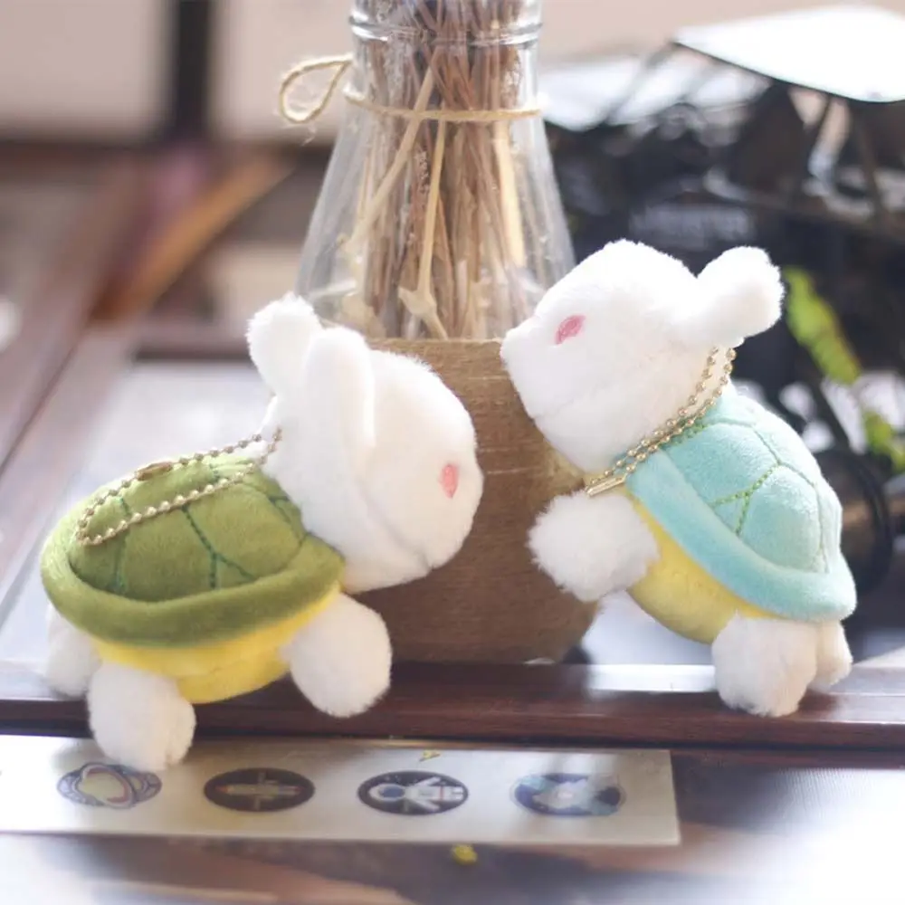 

Animal Stuffed Toys Bag Pendant Schoolbag Accessories Bunny Plush Keyring Key Ring Key Chain Turtle Rabbit Plush Keychain