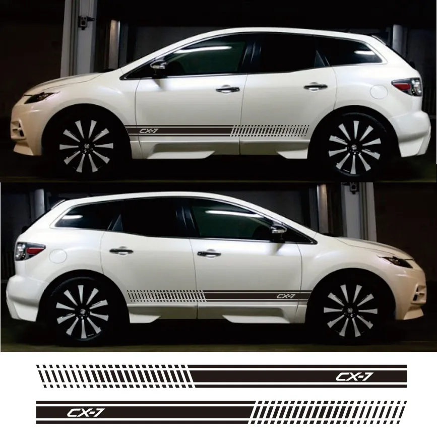 2Pcs Car Door Side Stickers For Mazda CX7 CX-7 Tuning Auto Accessories Exterior Sport Stripe DIY Styling Vinyl Decoration Decals
2Pcs Car Door Side Stickers For Mazda CX7 CX-7 Tuning Auto Accessories Exterior Sport Stripe DIY Styling Vinyl Decoration Decals