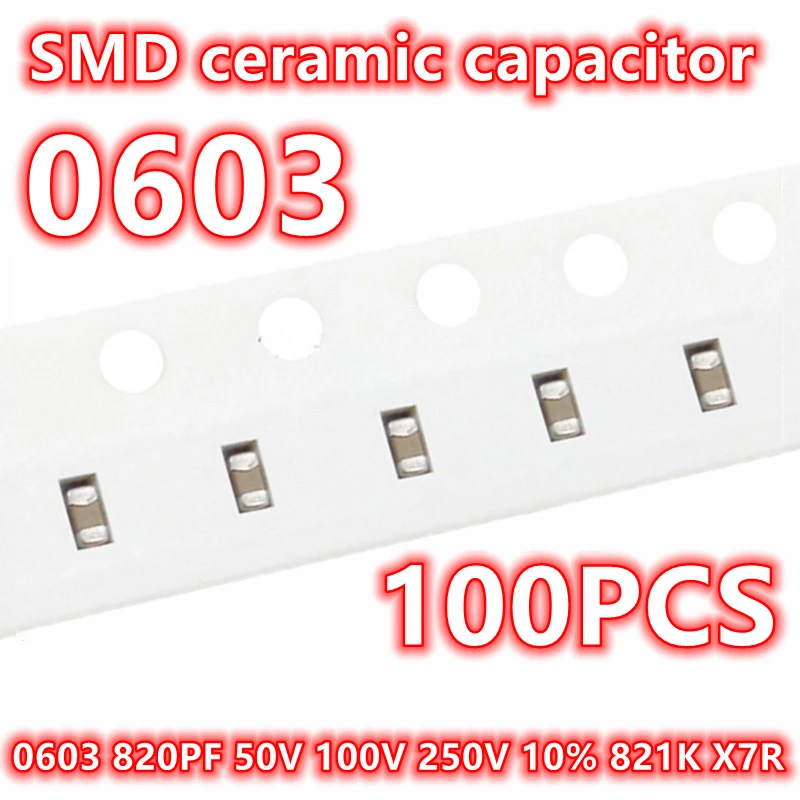 (100 шт.) оригинальный 0603 820PF 50 в 100 в 250 в 10% 821K X7R SMD керамический конденсатор IC 1608
(100 шт.) оригинальный 0603 820PF 50 в 100 в 250 в 10% 821K X7R SMD керамический конденсатор IC 1608