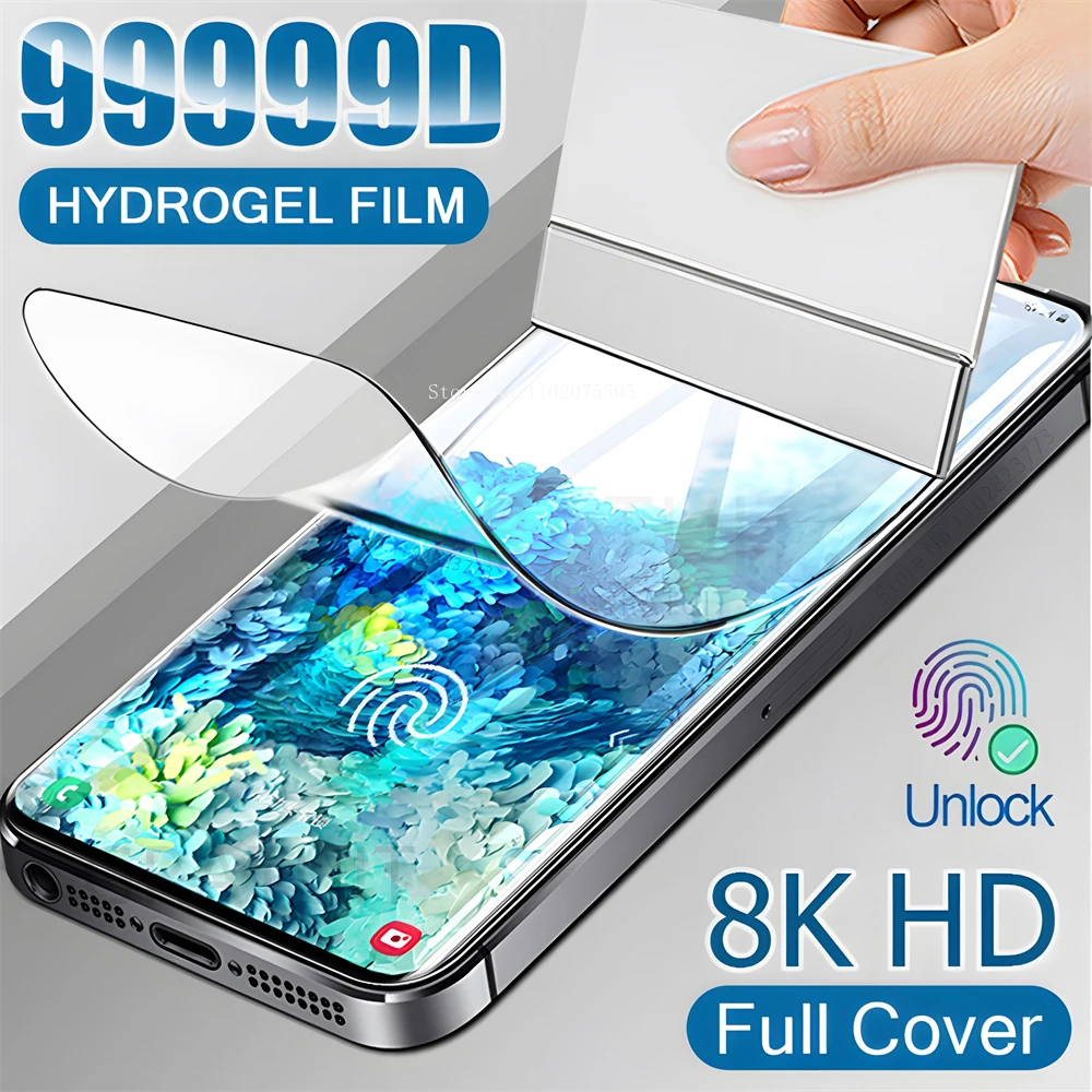 

2Pcs Hydrogel Film for Samsung Galaxy Note 20 Ultra S23 S22 S21 fe S20 Plus S10 Screen Protectors A12 A34 A54 A51 A50 A52 A71