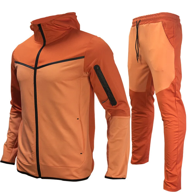 Spring Autumn Tracksuit Men's 2023 New Casual Hooded Jacket + Pant 2-piece Set Patchwork Color Sport Suit Outdoor Sweatshirt
Spring Autumn Tracksuit Men's 2023 New Casual Hooded Jacket + Pant 2-piece Set Patchwork Color Sport Suit Outdoor Sweatshirt