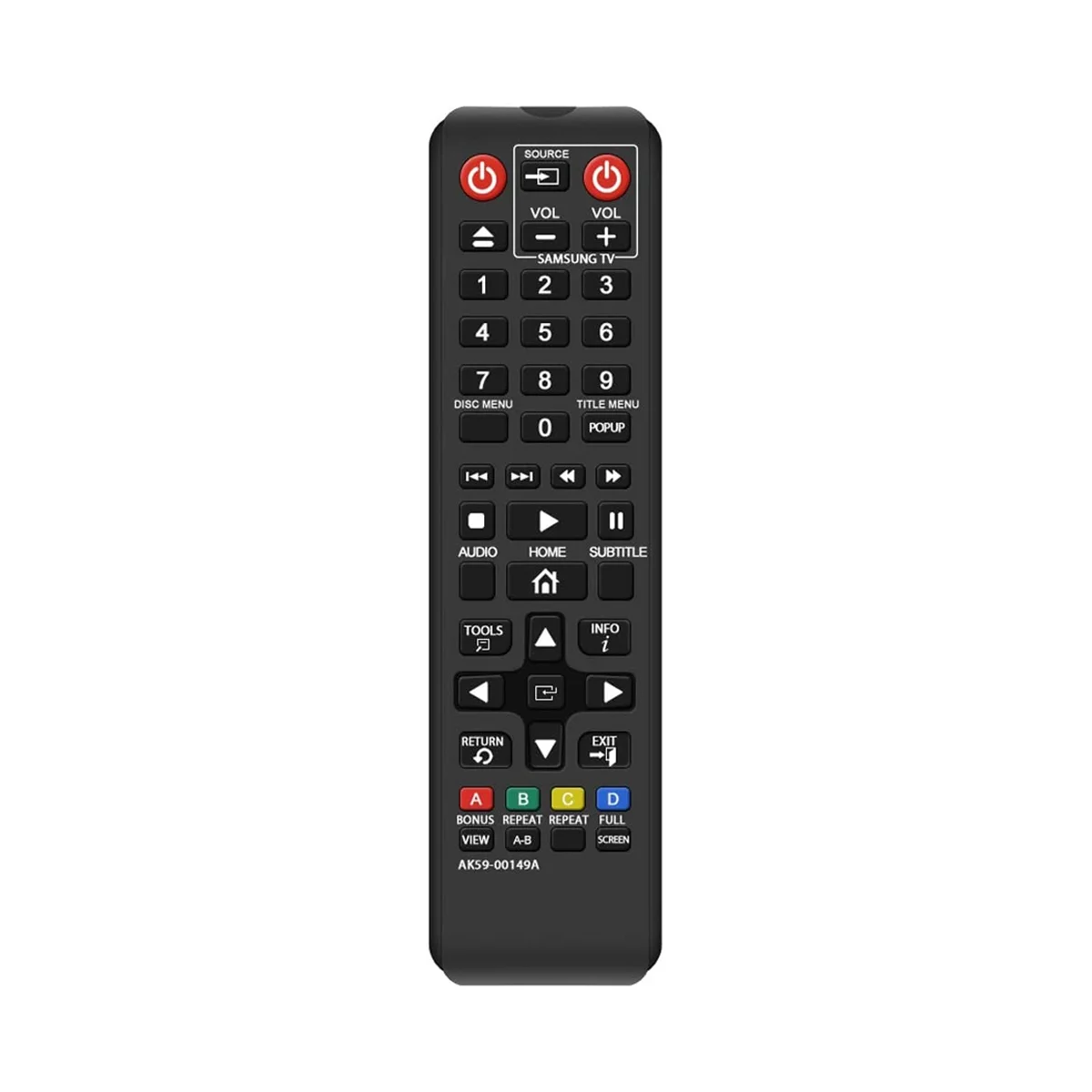 

AK59-00149A Remote Control Replacement for Samsung DVD Blu-Ray Player BDF5100/ZA BD-ES5300 BD-FM51 BD-FM57C BD-H5100