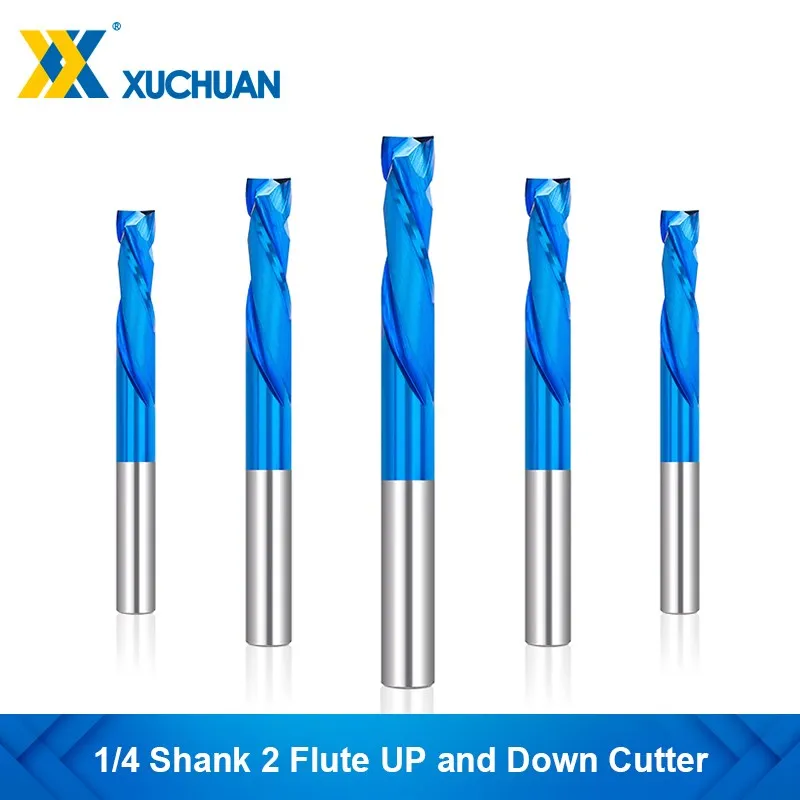 Router Bits 1/4''Shank Solid Carbide Up/Down Cut Spiral Bit, Compression Milling Cutter for Woodworking Tool
Router Bits 1/4''Shank Solid Carbide Up/Down Cut Spiral Bit, Compression Milling Cutter for Woodworking Tool
