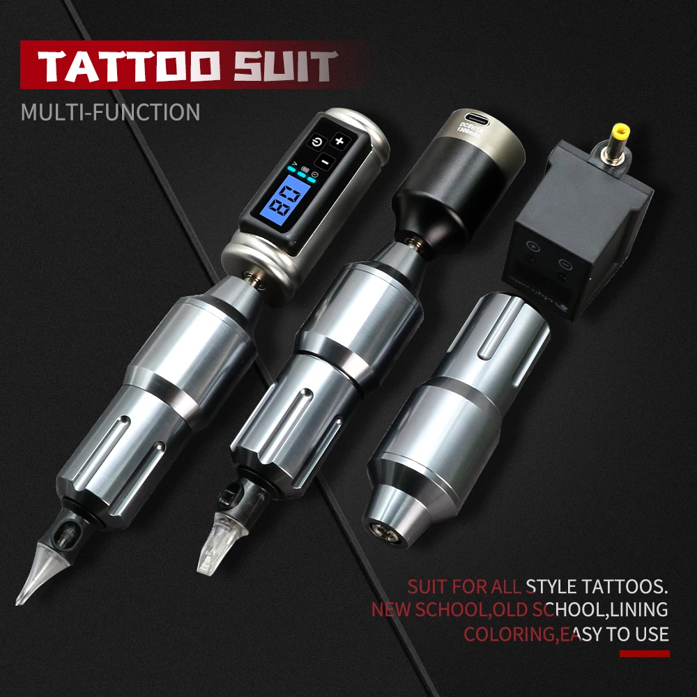 Wireless Tattoo Machine Kit Professional Short Rotary Pen Set DC Connector With Mini Tattoo Power Supply For Permanent Makeup
Wireless Tattoo Machine Kit Professional Short Rotary Pen Set DC Connector With Mini Tattoo Power Supply For Permanent Makeup