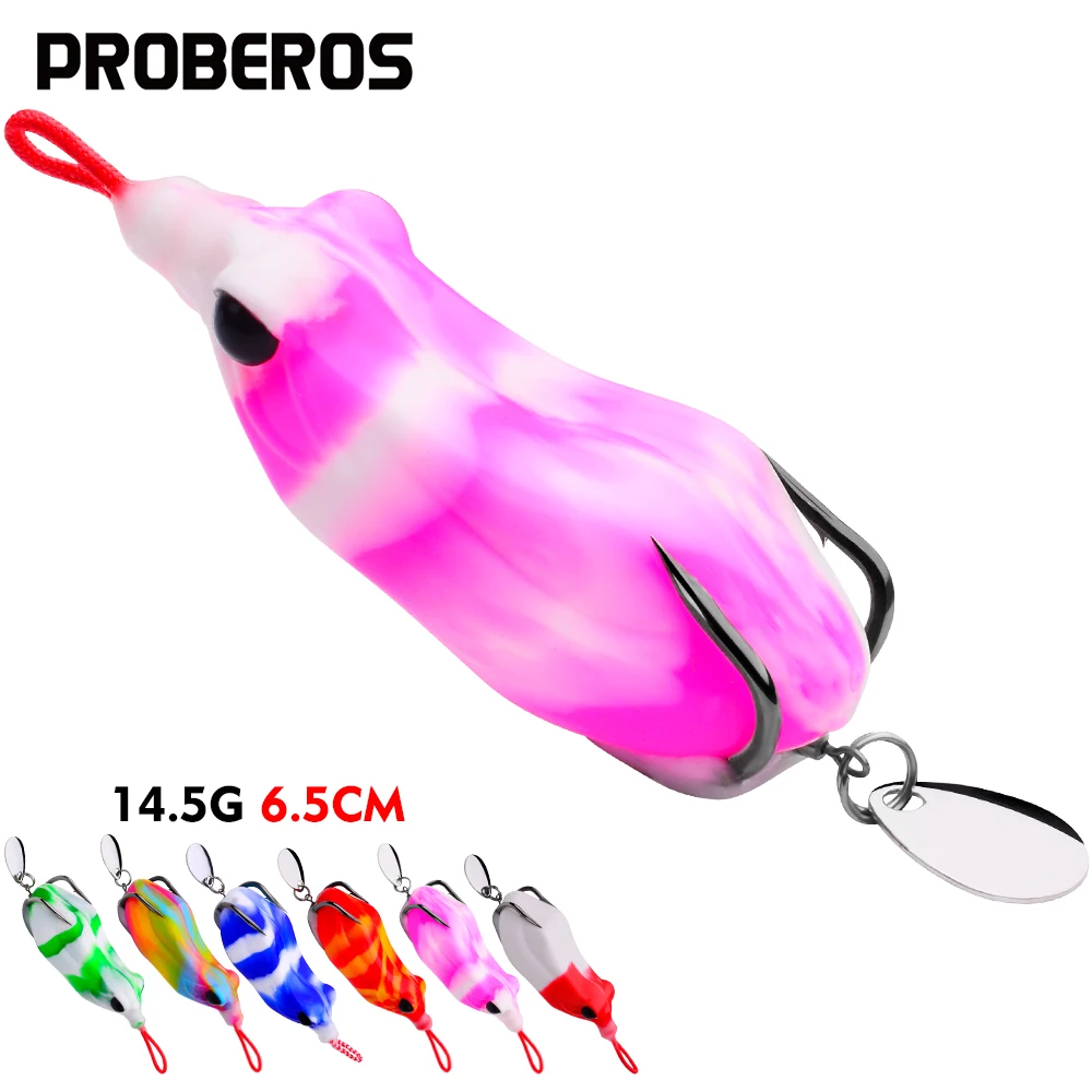 PRO BEROS 6PCS Frog Lure 6.5cm-14.5g Silicone Fishing Baits Floating Souple Spinnerbait Spoon Soft Swimbaits Snakehead Pesca
PRO BEROS 6PCS Frog Lure 6.5cm-14.5g Silicone Fishing Baits Floating Souple Spinnerbait Spoon Soft Swimbaits Snakehead Pesca