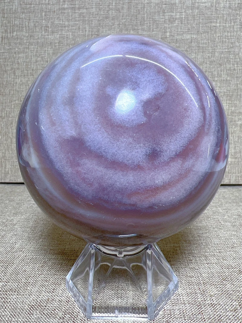 

Natural Pink Ocean Jasper Sphere Free Form, Carving Reiki Healing Stone Home Decoration Exquisite Gift