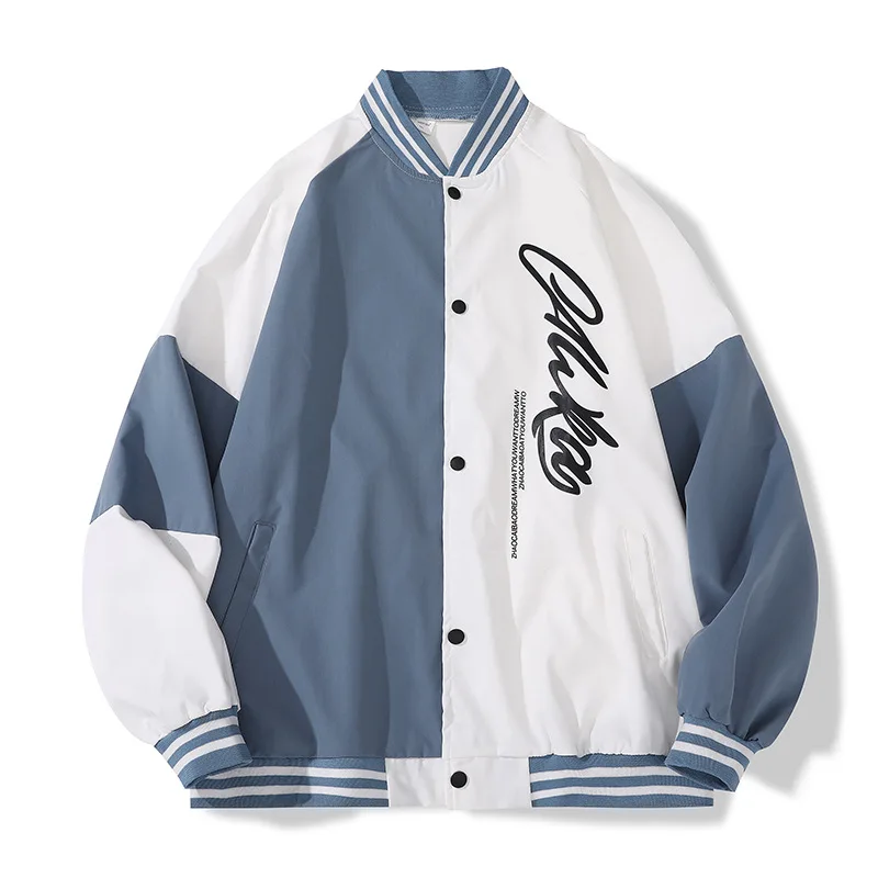 Men Baseball Jackets 2023 Spring Autumn Button Stand Collar Coats Patchwork Hip Hop Streetwear Male Casual Loose Outerwear
Men Baseball Jackets 2023 Spring Autumn Button Stand Collar Coats Patchwork Hip Hop Streetwear Male Casual Loose Outerwear