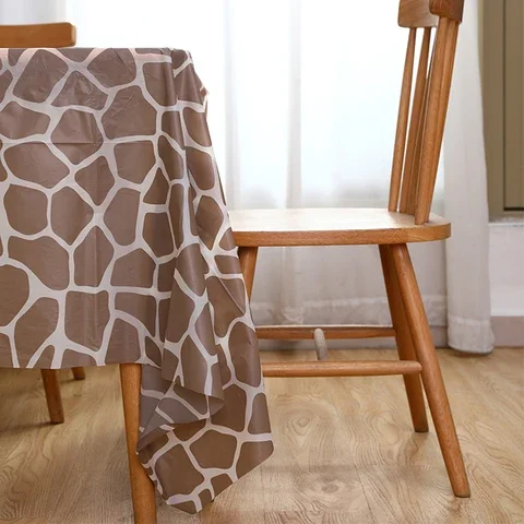 

Woodland Safari Printed Tiger Zebra Leopard Pattern Table Cover Jungle Animals Disposable Table Cloth Birthday Party Decoration