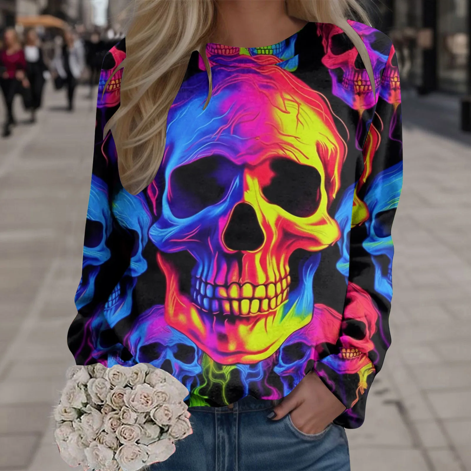 Zip Fleece Sweatshirts Women Womens Halloween Print O Neck Sweatshirt Round Neck Fit Pullover Tops Jacket Pants Outfit Women
Zip Fleece Sweatshirts Women Womens Halloween Print O Neck Sweatshirt Round Neck Fit Pullover Tops Jacket Pants Outfit Women