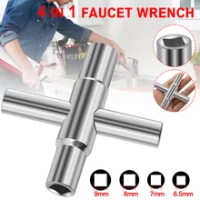 4 In 1 Universal Faucet Wrench Square Key Plumber Bathroom Wrench For Gas Electric Meter Cabinets Bleed Radiators 6.5/7/8/9mm
4 In 1 Universal Faucet Wrench Square Key Plumber Bathroom Wrench For Gas Electric Meter Cabinets Bleed Radiators 6.5/7/8/9mm