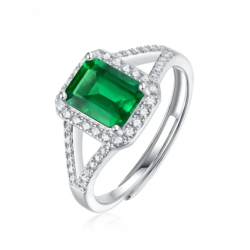 925 Silver Mystery Ring Live Mouth Finger Ring Cultured Emerald Gemstone Jewellery Accessories
925 Silver Mystery Ring Live Mouth Finger Ring Cultured Emerald Gemstone Jewellery Accessories