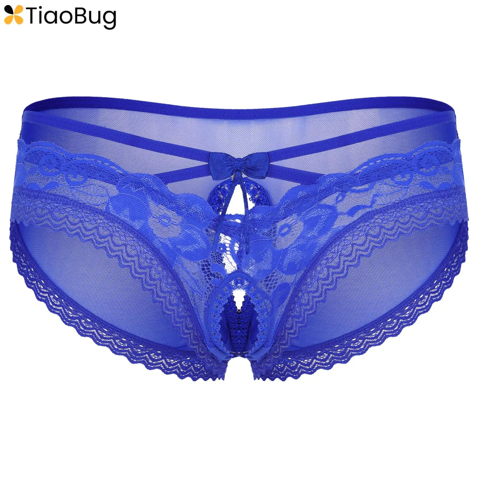 

Mens Sissy Crossdress Briefs Lace Mesh See-Through Panties G-string Thong Gay Male Sexy Underwear Underpants Knickers