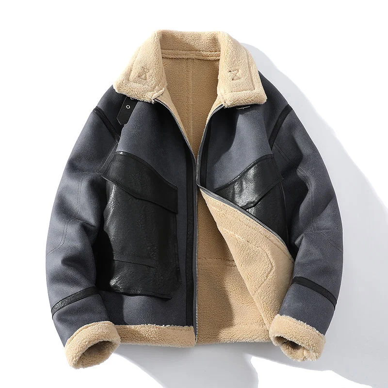 Leather Faux Fur Jacket Men's Coat Winter Oversized Plush And Thickened Leather Jacket Motorcycle Wear Leather
Leather Faux Fur Jacket Men's Coat Winter Oversized Plush And Thickened Leather Jacket Motorcycle Wear Leather