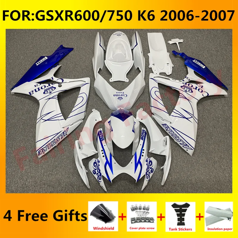 NEW ABS Motorcycle Whole Fairing kit fit for GSXR600 750 06 07 GSXR 600 GSX-R750 K6 2006 2007 full Fairings kits set blue white
NEW ABS Motorcycle Whole Fairing kit fit for GSXR600 750 06 07 GSXR 600 GSX-R750 K6 2006 2007 full Fairings kits set blue white