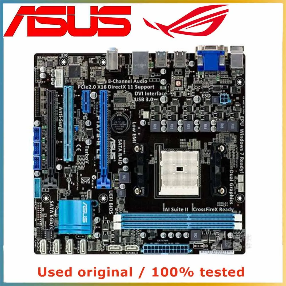 Материнская плата для компьютера ASUS F1A75-M LE FM1 DDR3 16G для AMD A75 десктопная материнская плата SATA III USB PCI-E 3,0 X16
Материнская плата для компьютера ASUS F1A75-M LE FM1 DDR3 16G для AMD A75 десктопная материнская плата SATA III USB PCI-E 3,0 X16