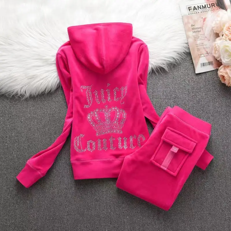 Women Clothing Two Piece Set Spring/Autumn Sportswear Fashion TrackSuit S-3XL Velvet Women Tracksuit
Women Clothing Two Piece Set Spring/Autumn Sportswear Fashion TrackSuit S-3XL Velvet Women Tracksuit