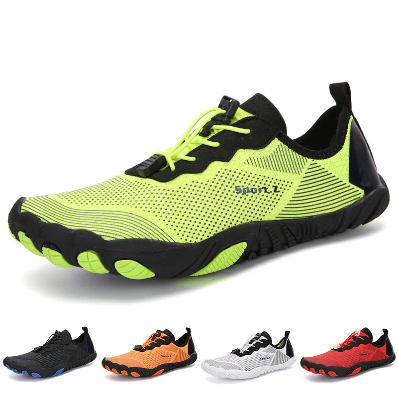 

2024 Men Barefoot Aqua Shoes Elastic Women Beach Swimming Slippers Quick Drying Breathable Female Wading Sneakers Gym Zapatillas