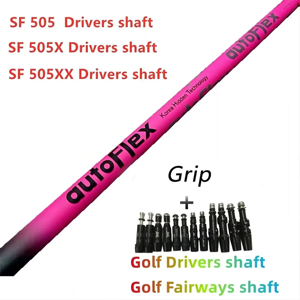 

Golf shaft PINK Autoflex Golf driver shaft SF405/SF505/SF505X/SF505XX Graphite Shaft wood shaft Free assembly sleeve and grip