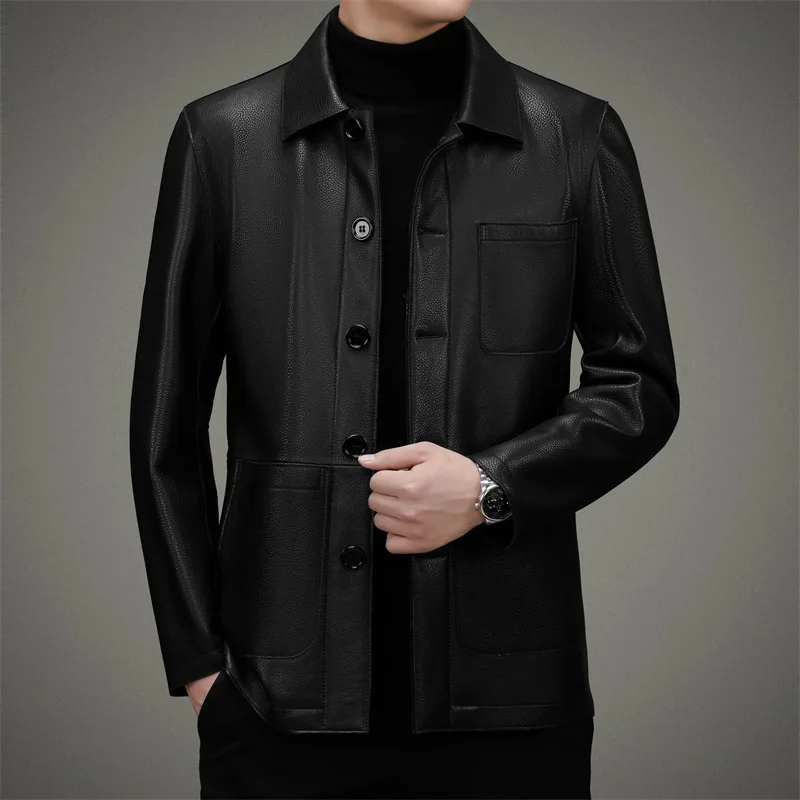 DLSN22201 новая куртка из натуральной кожи мужская верхняя куртка из овечьей кожи с откидным воротником для деловой и отдыха
DLSN22201 новая куртка из натуральной кожи мужская верхняя куртка из овечьей кожи с откидным воротником для деловой и отдыха