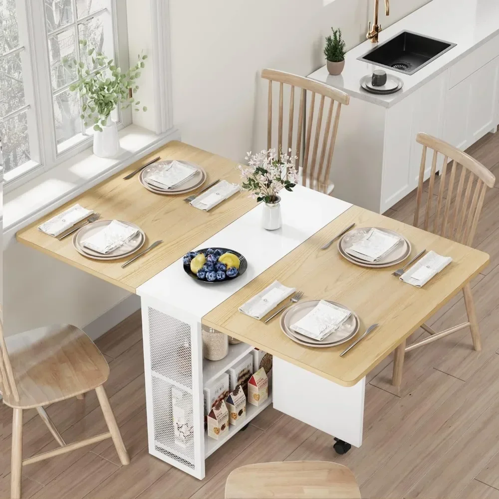 Dining Table Set Rectangle Dining Room Tables Set for 4 Space Saving Collapsible Expandable Dinner Kitchen Office Furniture Home
Dining Table Set Rectangle Dining Room Tables Set for 4 Space Saving Collapsible Expandable Dinner Kitchen Office Furniture Home