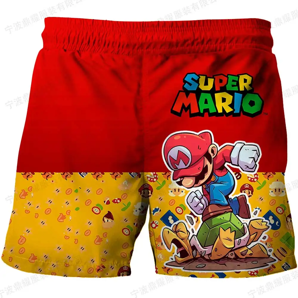 Шорты детские в стиле Super Mario bros, Мультяшные, для бега, фитнеса, повседневная одежда, пляжные, летние
Шорты детские в стиле Super Mario bros, Мультяшные, для бега, фитнеса, повседневная одежда, пляжные, летние