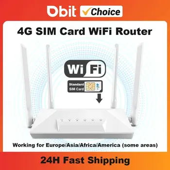 DBIT 와이파이 라우터 모뎀, 4G 와이파이 SIM 카드, LTE 라우터, 4 * 5dBi 고속 안테나, 안정적인 신호 지지대, 30 개 장치, 트래픽 공유