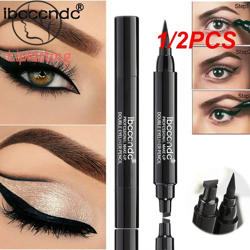 2in1 Eyeliner Lasting Antifouling Quick Waterproof Double Head Eyeliner Pen Make Up Eyeliner Stamps Pencil TSLM1
2in1 Eyeliner Lasting Antifouling Quick Waterproof Double Head Eyeliner Pen Make Up Eyeliner Stamps Pencil TSLM1