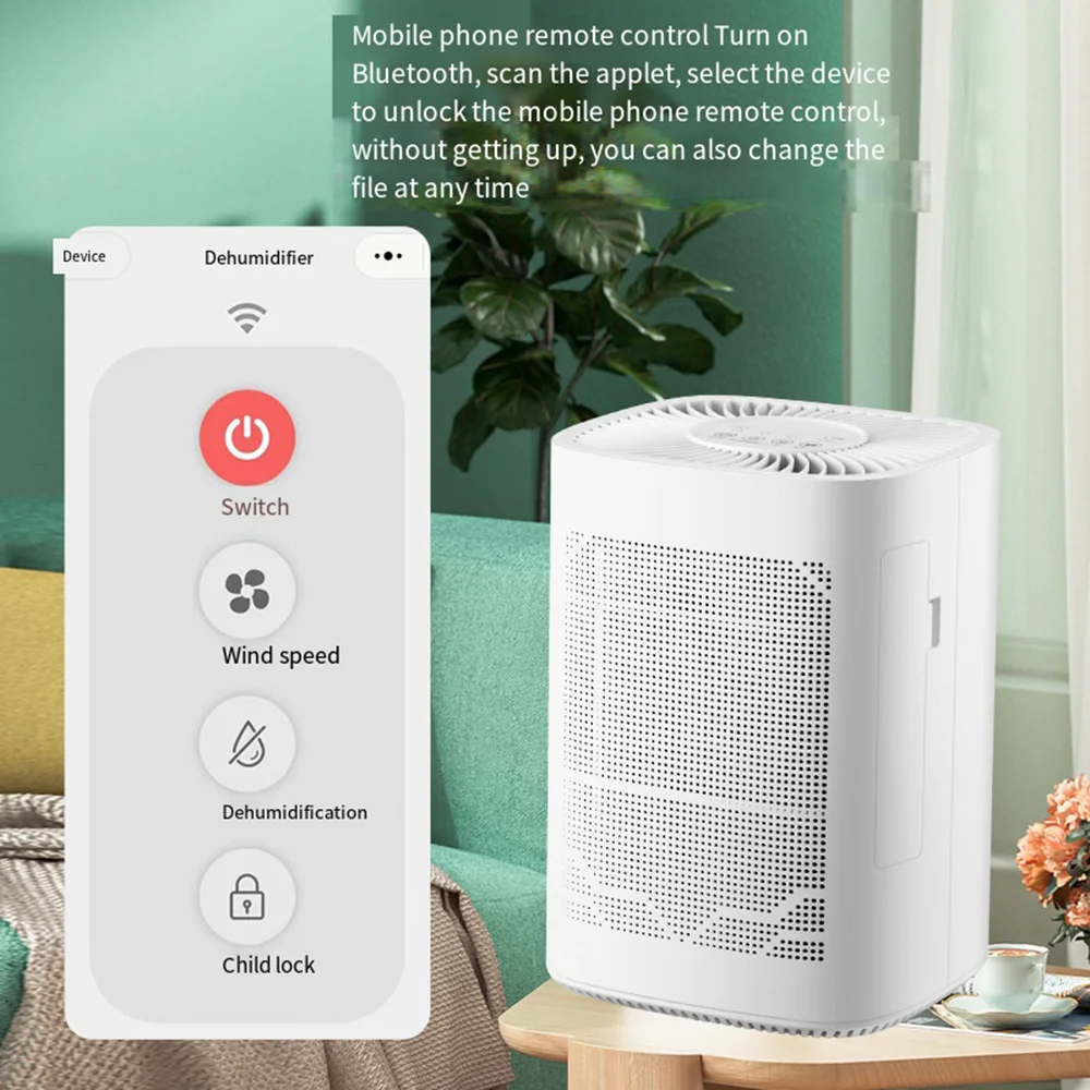 1600ML Home All-in-one Mobile Phone Remote Control Moisture Absorbent Dehumidifier Bedroom Bathroom Intelligent Quiet Air Dryer
1600ML Home All-in-one Mobile Phone Remote Control Moisture Absorbent Dehumidifier Bedroom Bathroom Intelligent Quiet Air Dryer