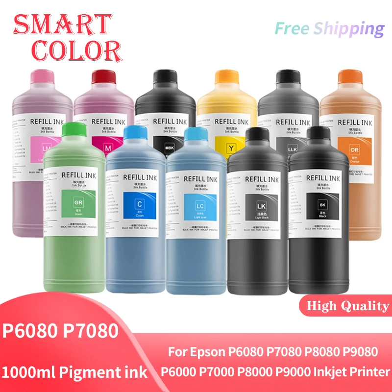 1000ml Pigment ink For Epson P6080 P7080 P8080 P9080 P6000 P7000 P8000 P9000 Inkjet Printer Waterproof ink (11 Color Available)
1000ml Pigment ink For Epson P6080 P7080 P8080 P9080 P6000 P7000 P8000 P9000 Inkjet Printer Waterproof ink (11 Color Available)