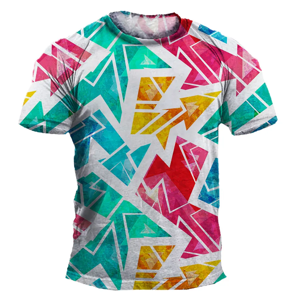 Colorful thick striped 3D printed men and women's T shirts Summer round neck short sleeved casual daily clothing top Modern Tee
Colorful thick striped 3D printed men and women's T shirts Summer round neck short sleeved casual daily clothing top Modern Tee