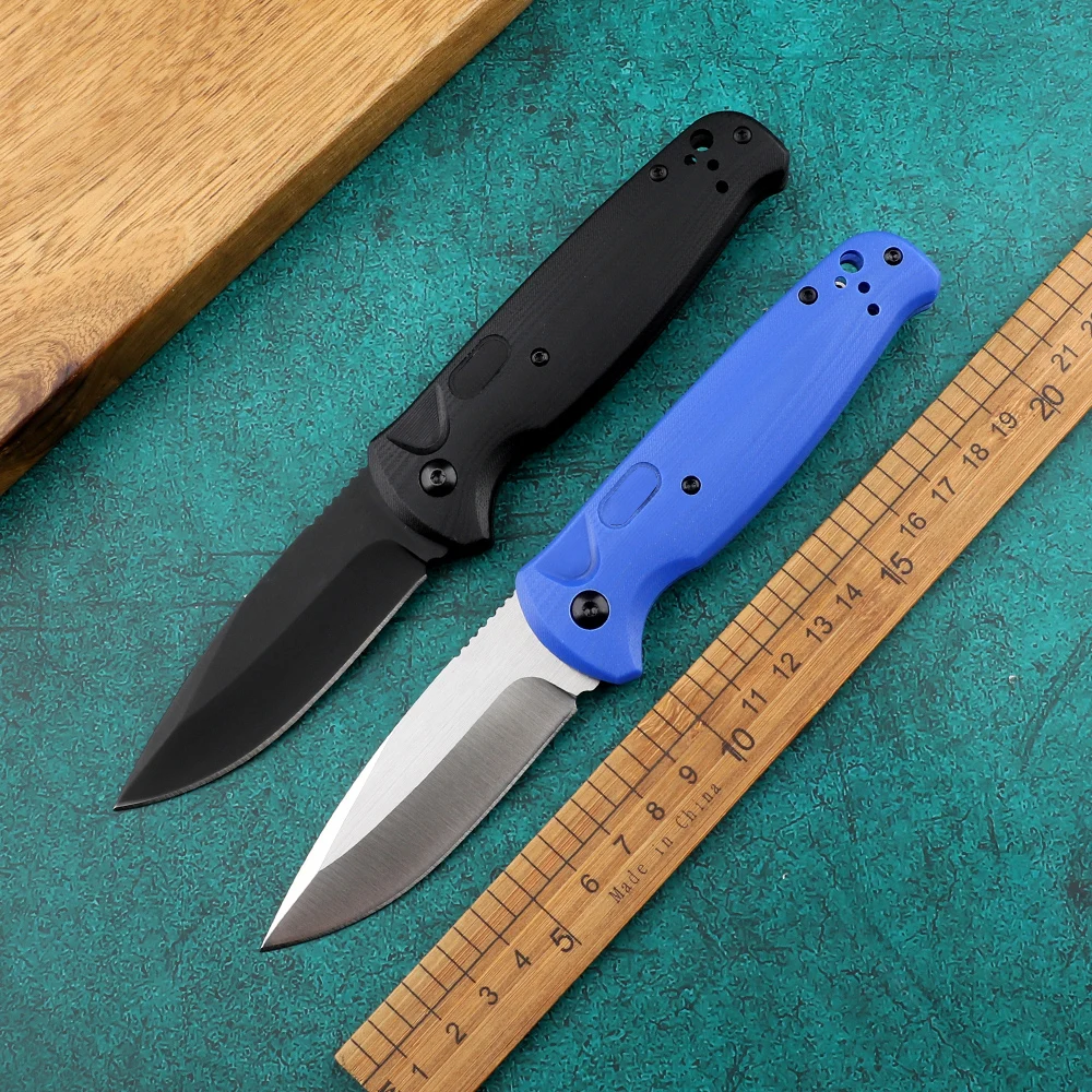 New G10 Handle 4300 Mark 154CM Blade Folding Pocket Survival EDC Tools Kitchen Camping Hunting Outdoor Knife
New G10 Handle 4300 Mark 154CM Blade Folding Pocket Survival EDC Tools Kitchen Camping Hunting Outdoor Knife