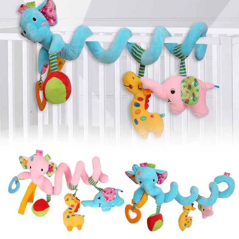 Car Seat Toys Elephant Crib Spiral Plush Toys With Squeaker Baby Hanging Rattle Toys Car Travel Activity Newborn Toys for Infant
Car Seat Toys Elephant Crib Spiral Plush Toys With Squeaker Baby Hanging Rattle Toys Car Travel Activity Newborn Toys for Infant
